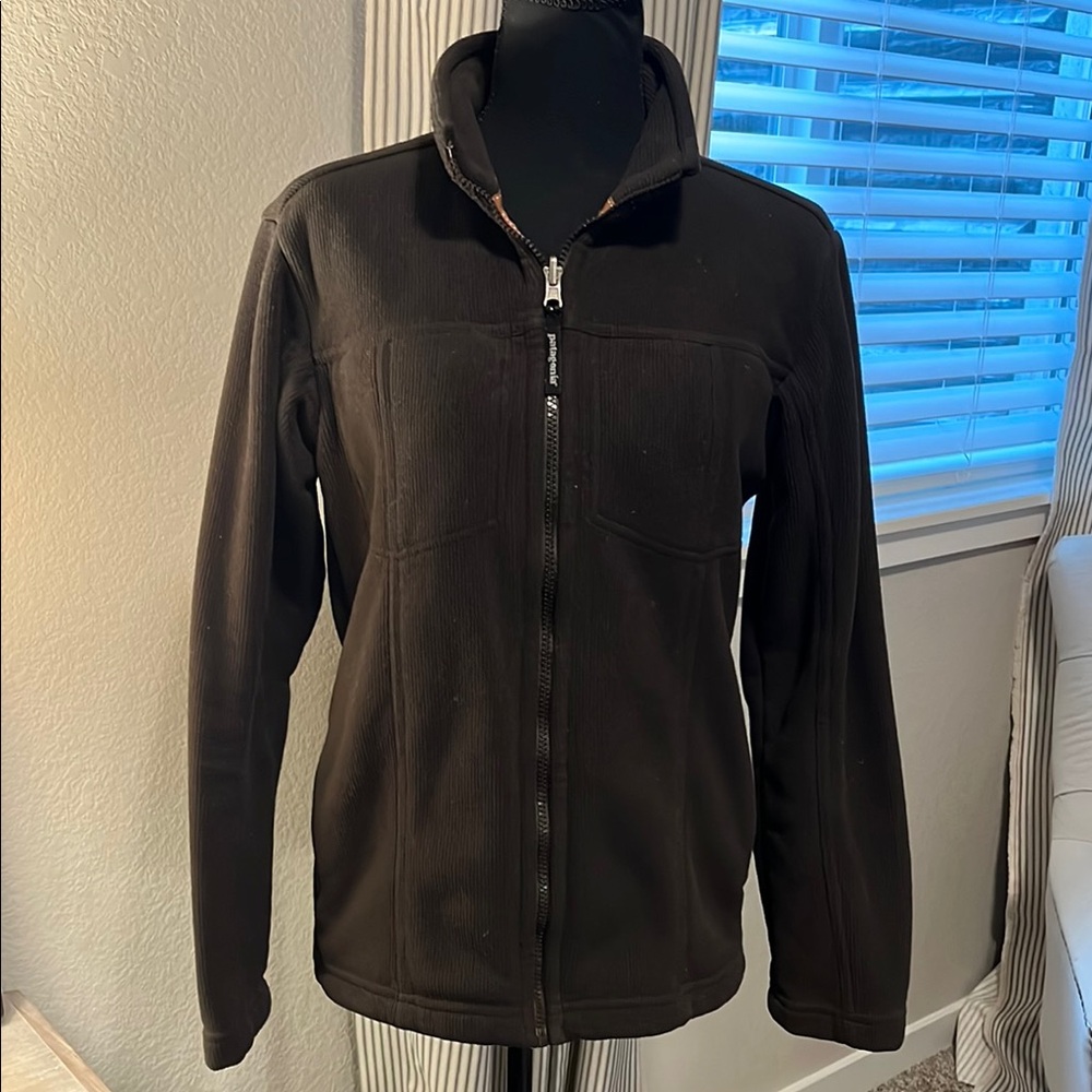 Patagonia Brown Jacket Full Zip Standing Collar